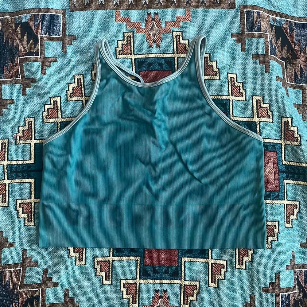 Athleta Aurora High Neck Crop Tank